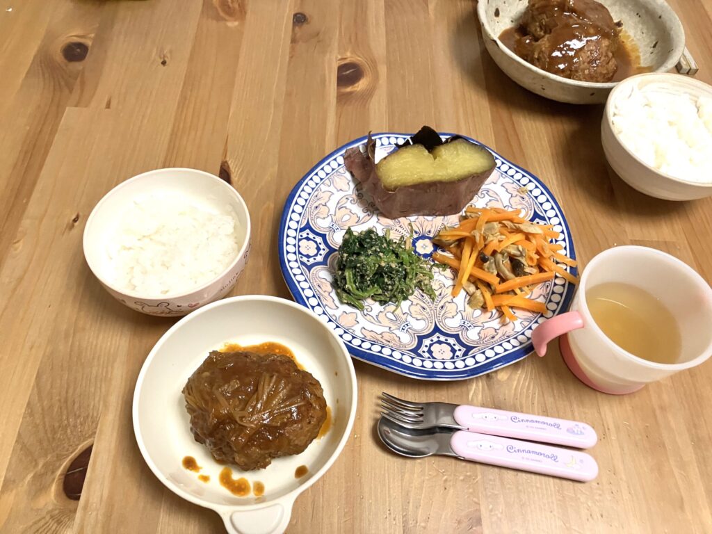 娘と私の食卓　大人も同じメニュー